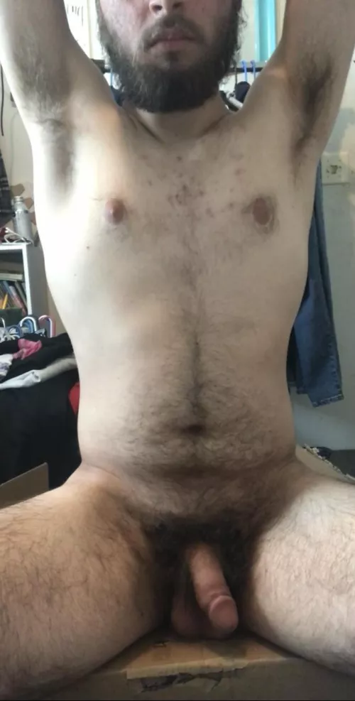Enjoying my hairy pits?