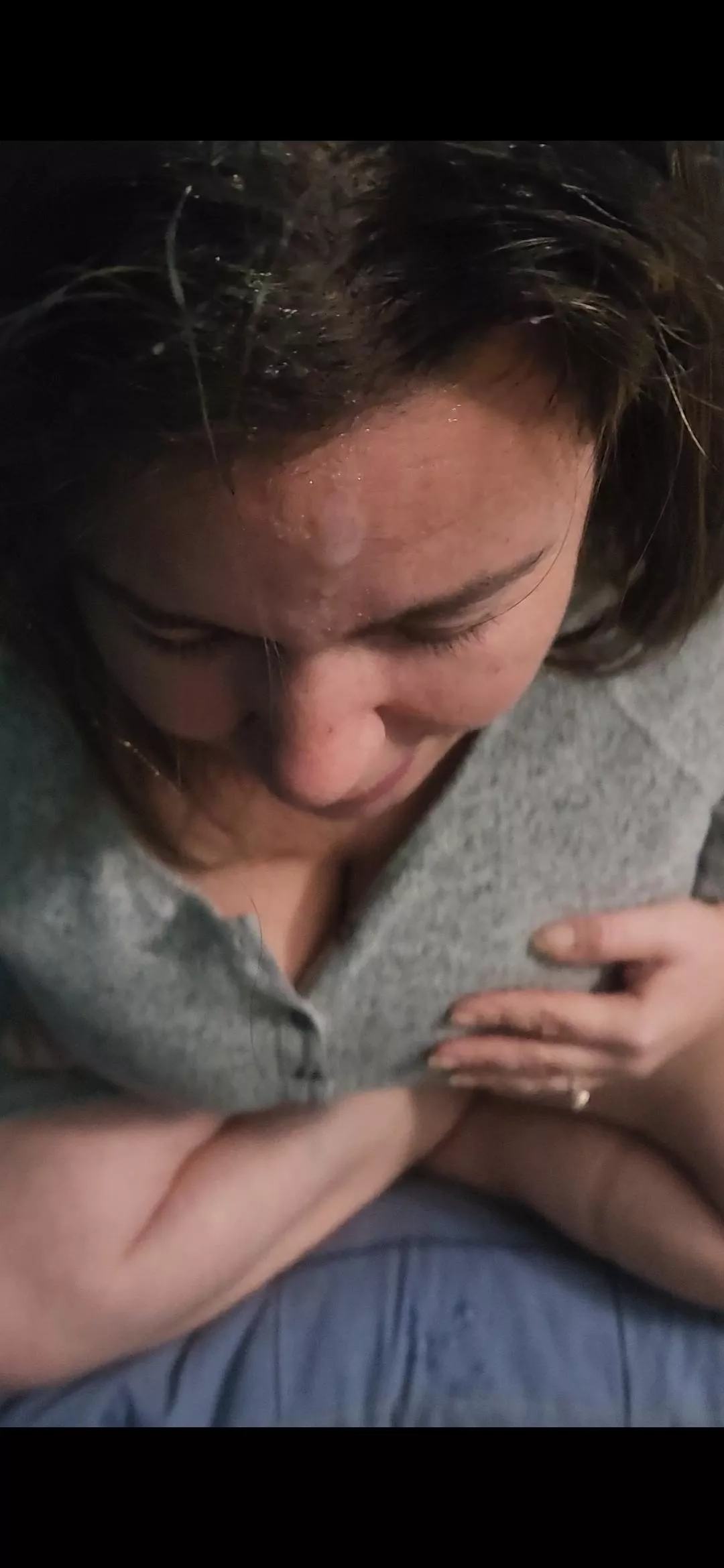 Getting my hair and forehead painted 🎨😀