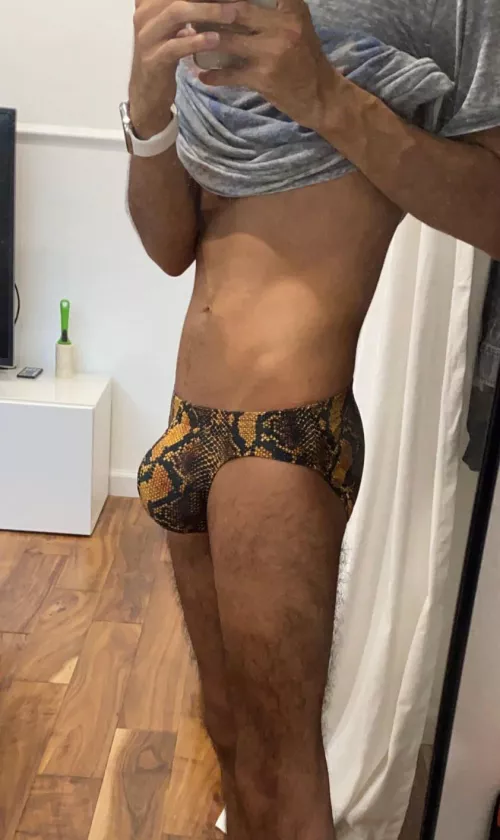 Got a Speedo to have a better tan line when I go to the beach with friends and fam but yeah I was embarrassed af lmao