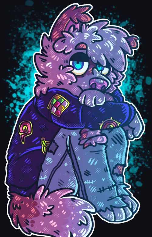 He's giving you his friendly look