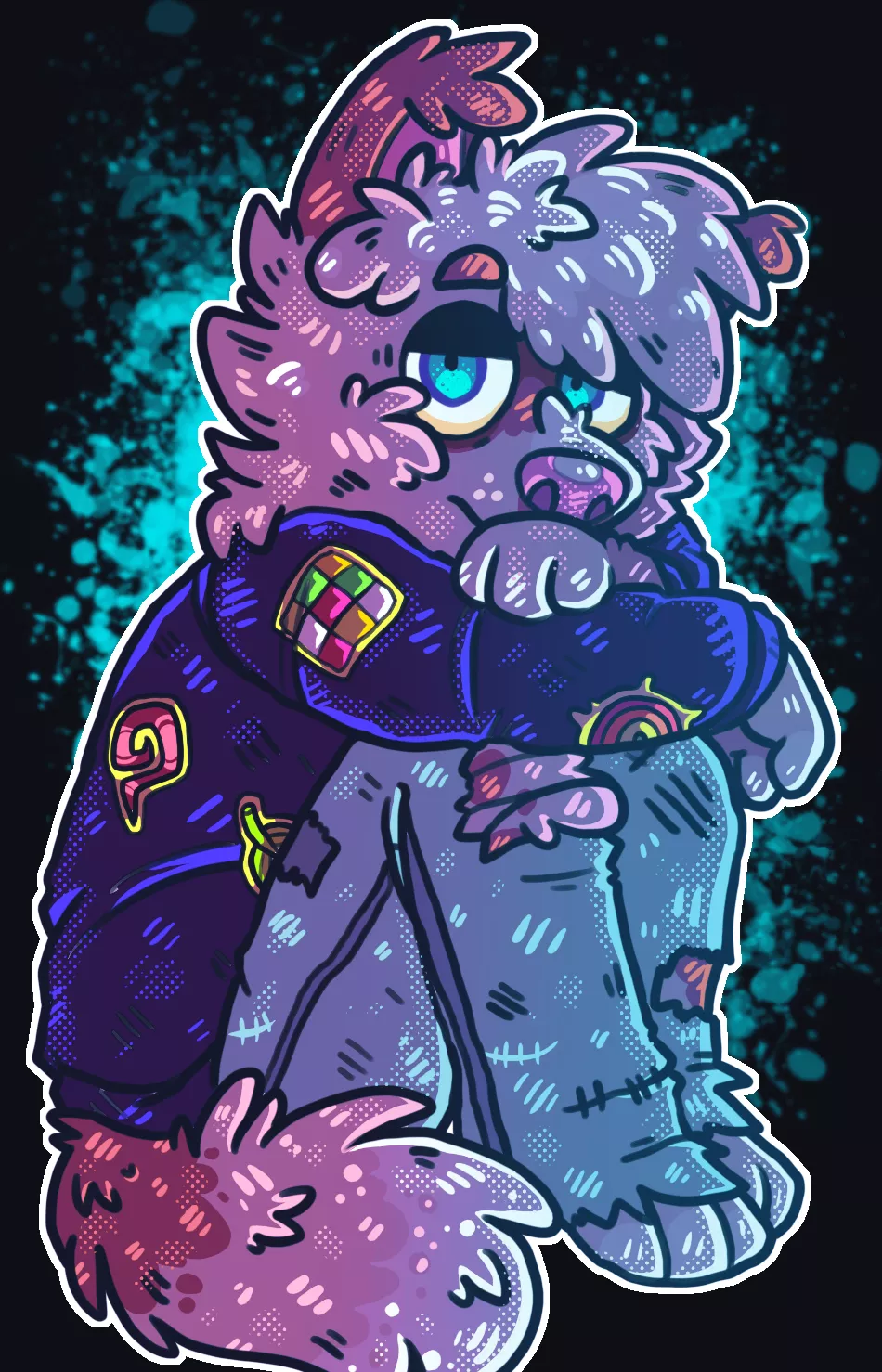 He's giving you his friendly look