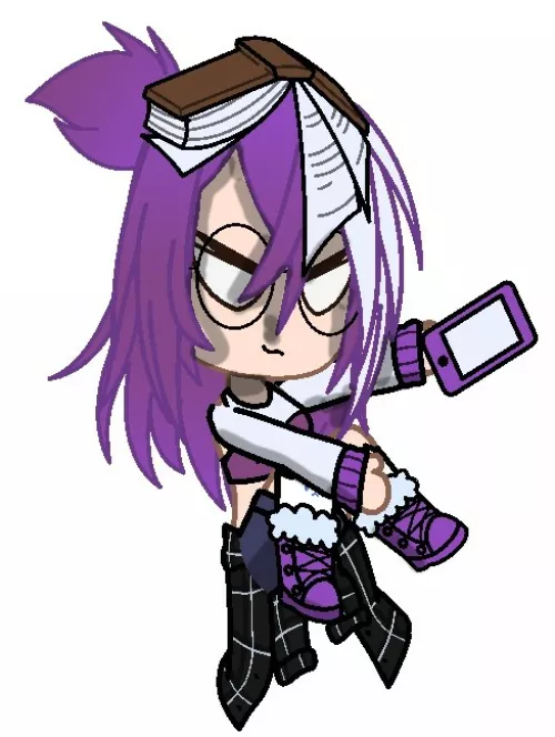 hi I made you some art of a gacha character I made on gacha club