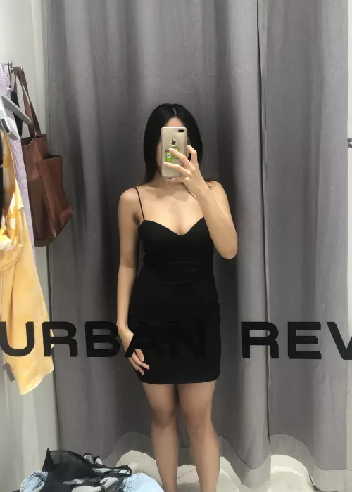 I bought a little black dress. Does it look good?