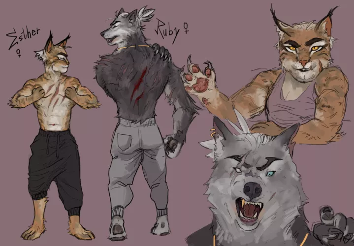 i dont draw animals very often or furries at that but i kinda enjoyed this ngl