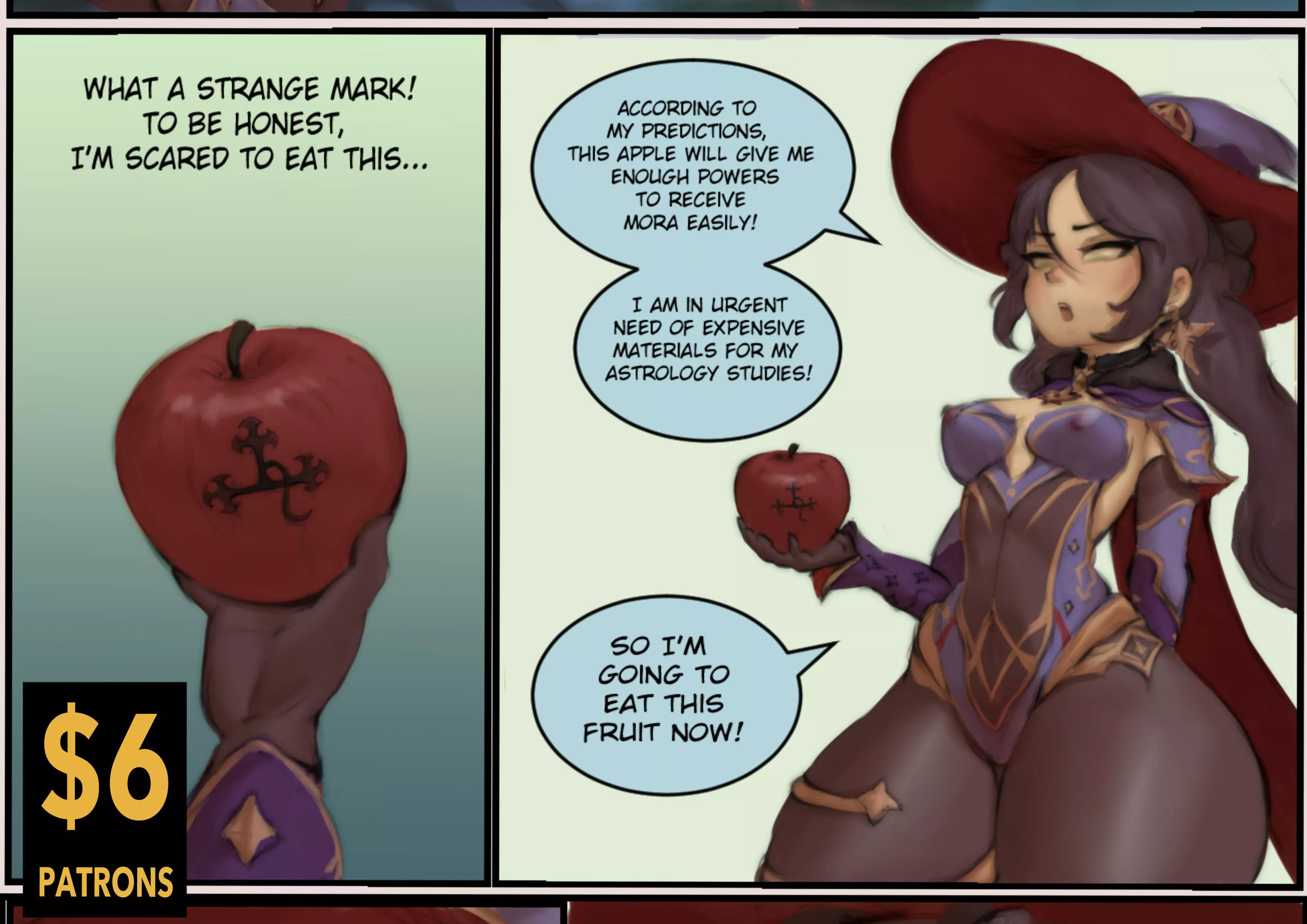 {Image} Genshin Vore P.1 [Art by Evildeerxx] [Comic] [Female Pred] [Same Size]