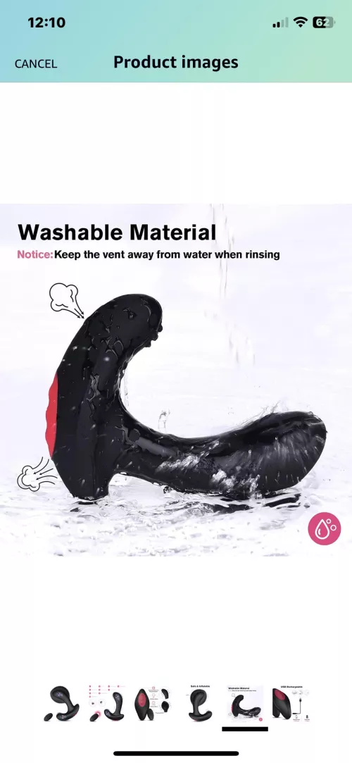 Inflatable remote controlled prostate massager. Put it in, inflate it, and wow what a full feeling. Then find the right vibrate mode and speed and the precum leaks out almost immediately. Use a stroker and a dildo in your mouth and unload.