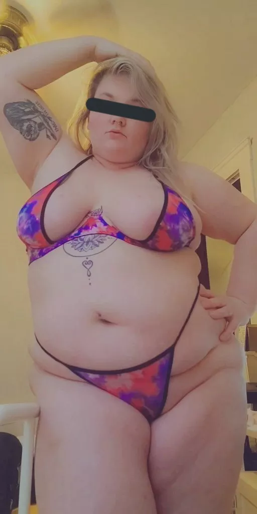 itty bitty bikini for the big tiddy committee