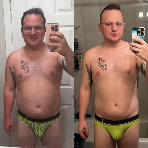 I’ve lost 40 pounds over the last 6 months and still struggle to see a difference, but I’m still proud of my progress!