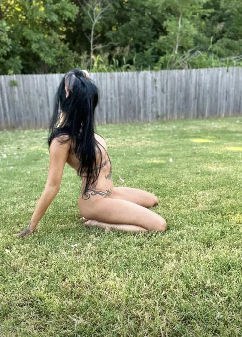 Just did some outdoor yoga