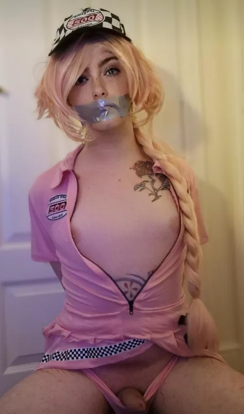 Lil tied up racer girl