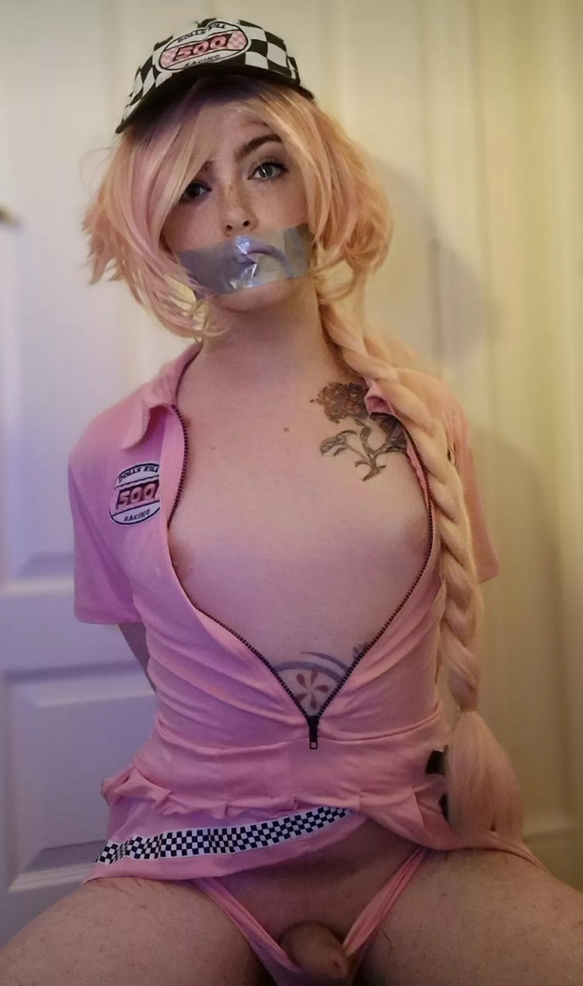 Lil tied up racer girl