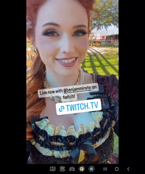 Live Now on a date with Benjamin Franklin on twitch.tv/amouranth