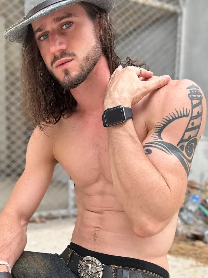 long hair and a lighthouse