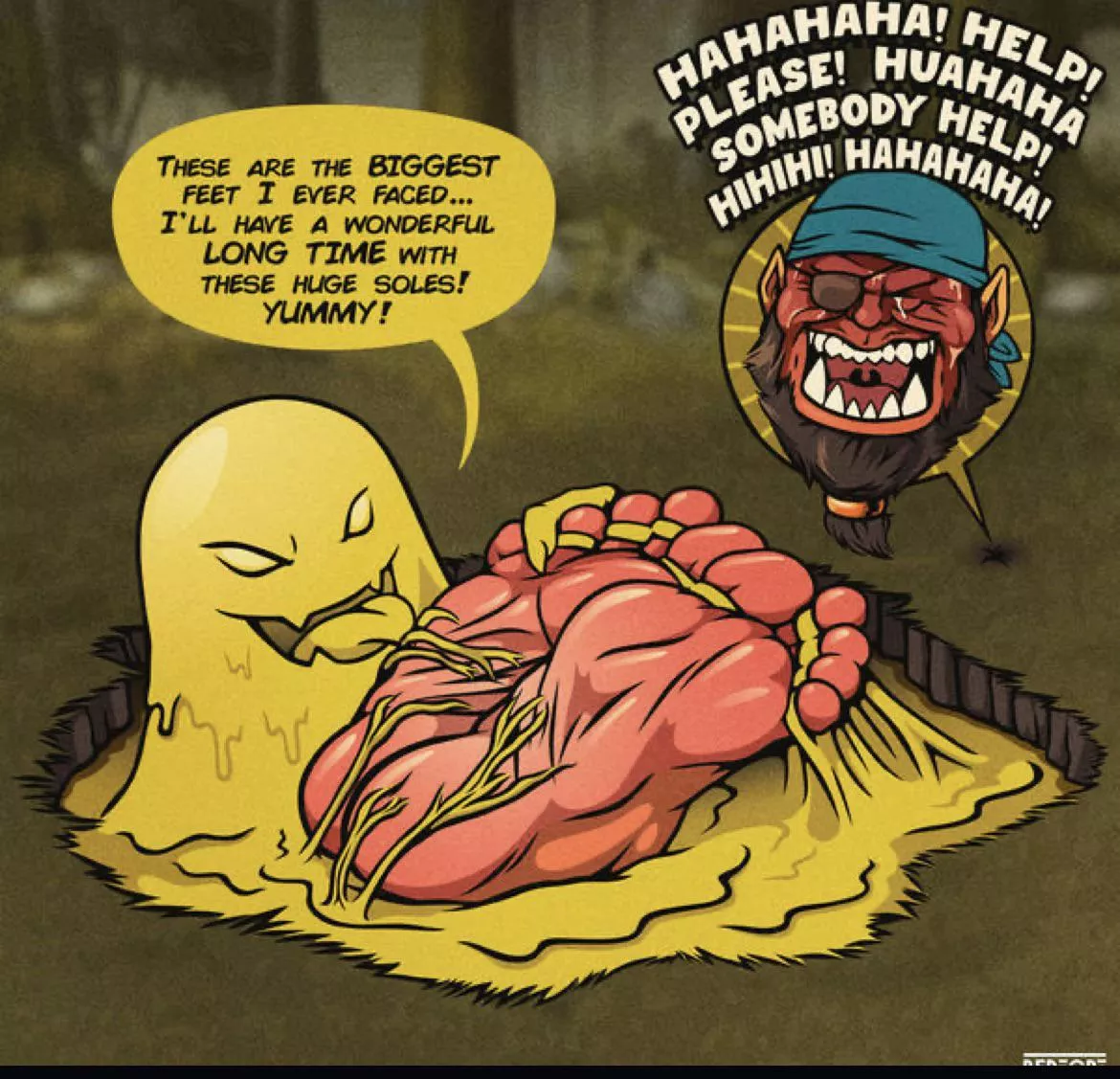 Male tickling isint my thing but this trap is so clever