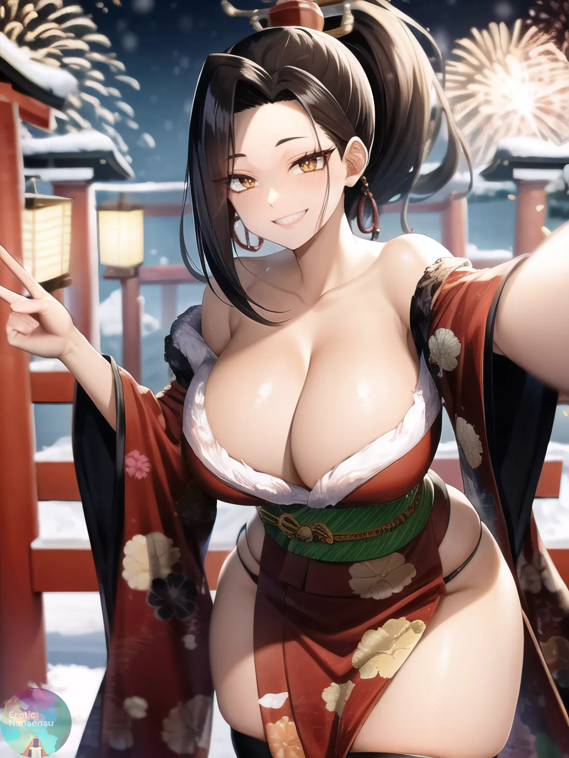 Momo Yaoyorozu in Kimono [My Hero Academia]
