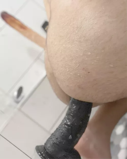 Playing with my 3 favorite toys in the shower. Wishing I had company!