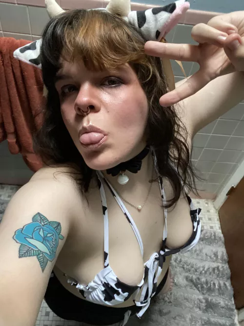 Recently started embracing my inner cow & now I wanna look like this every day!!