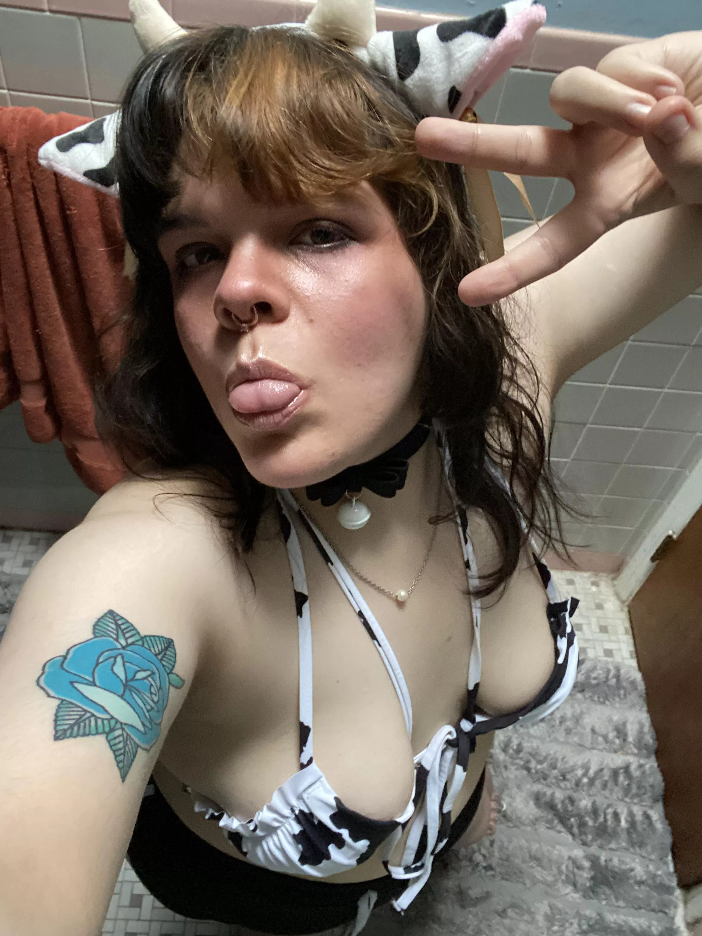 Recently started embracing my inner cow & now I wanna look like this every day!!