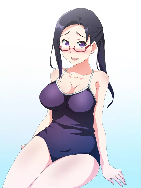 Satou-sensei in School Swimsuit [Demi-chan wa Kataritai]
