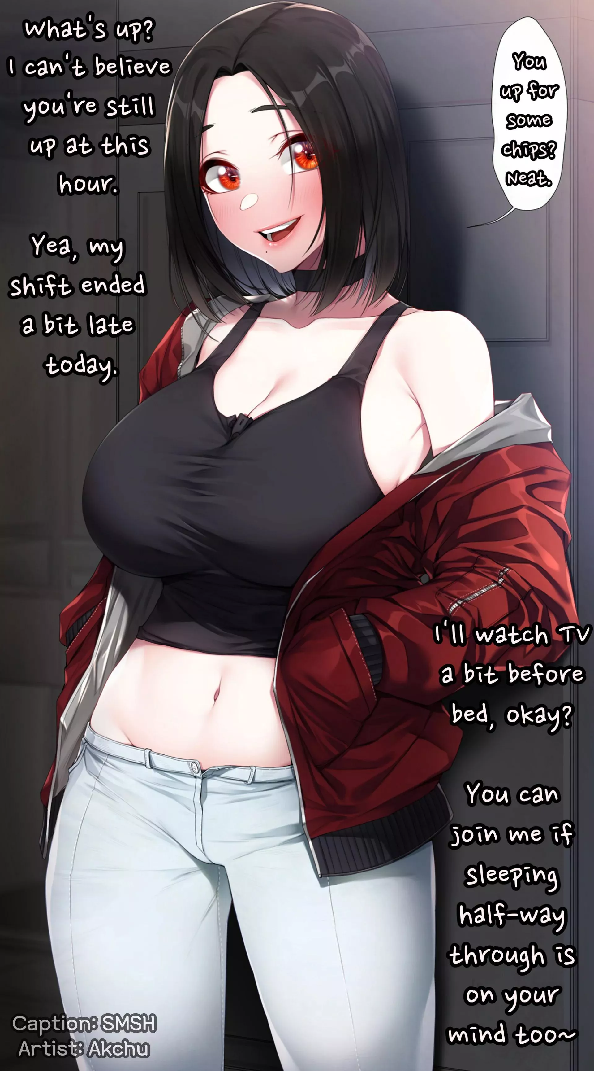 Shift's over, babe. [GFE] [Back From Work] [Wholesome] [Casual] [14/365]