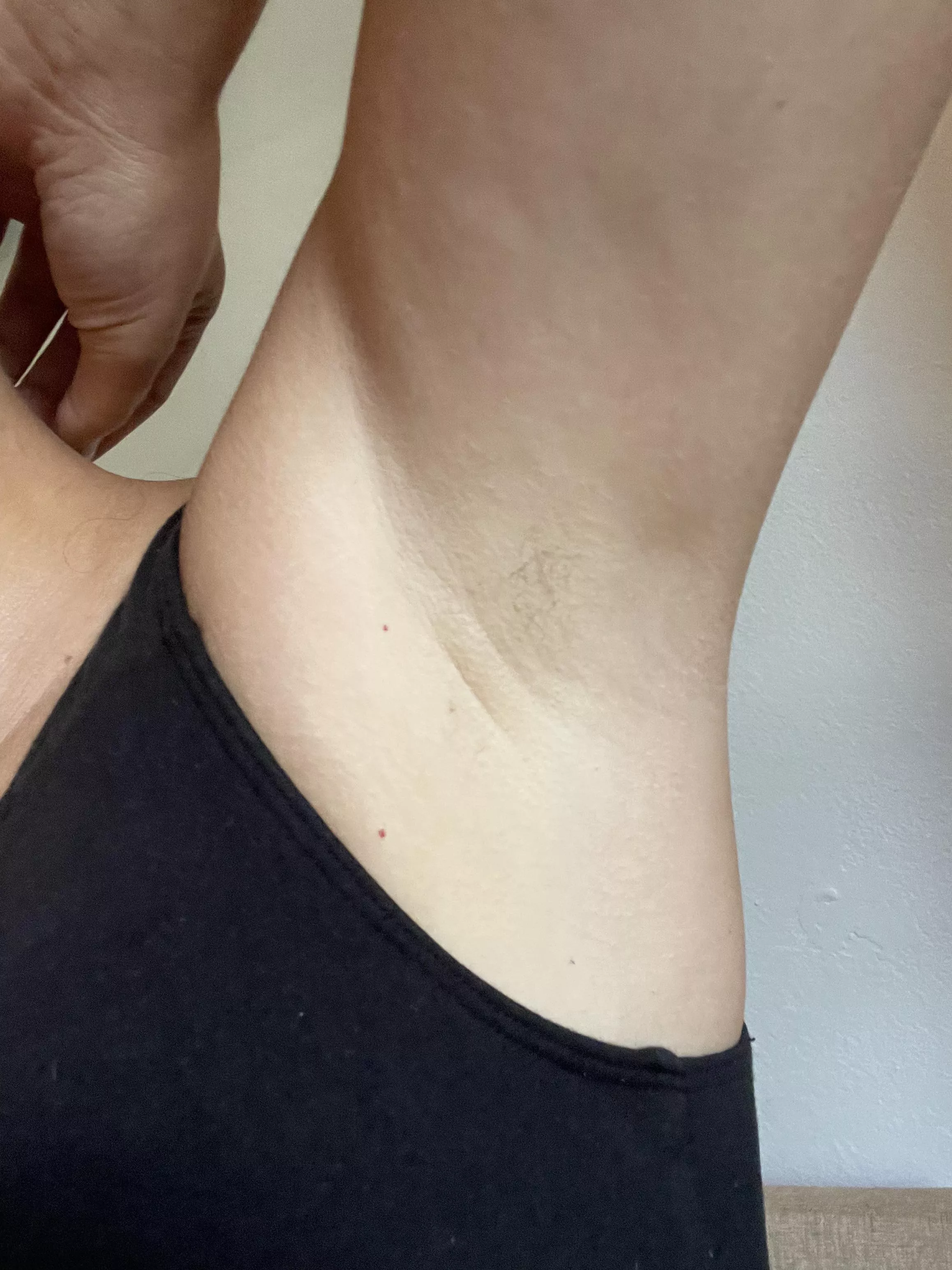 Sniff or lick my after gym pits?