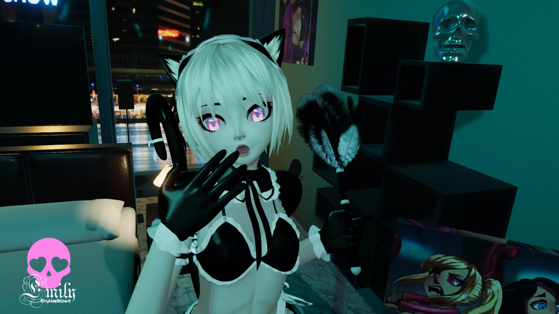 Someone's ordered a cleaning to Nia's room, what can i find here? https://chaturbate.com/emyliveshow