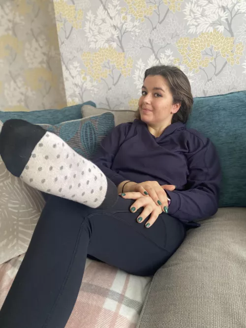 Still wearing these sweaty smelly socks. Day 4 and just been for a 5k run. Who wants them?? [selling]