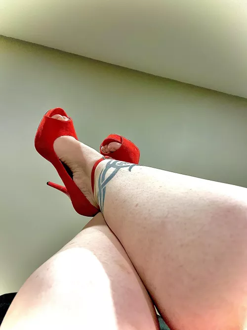 The only thing he lets me wear to bed😉💋 {f}