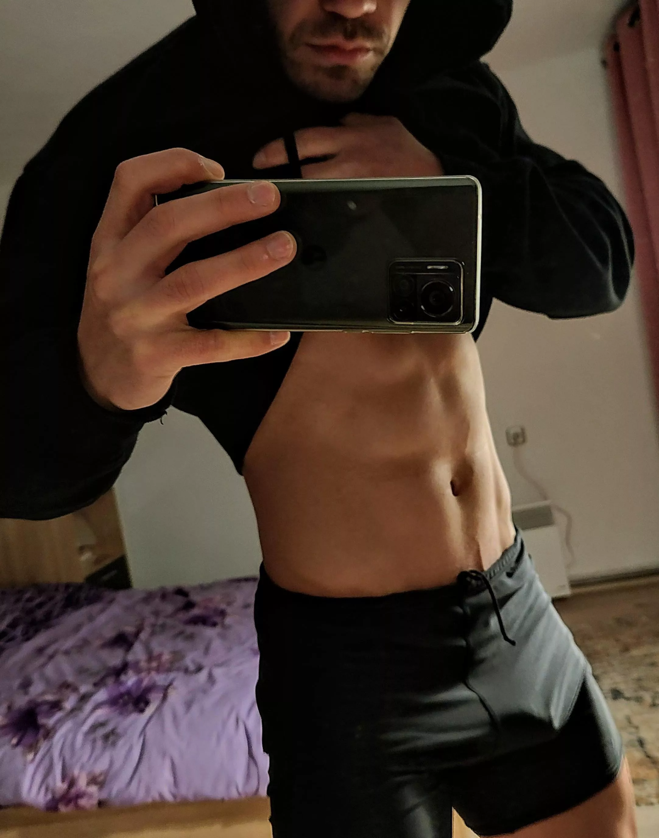 while waiting for my pre-workout to kick in (M)