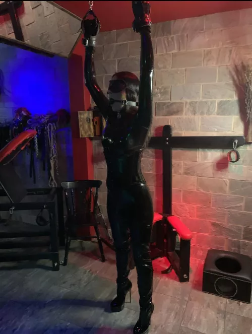 Wrists locked into an electric hoist, I was helplessly at masters mercy