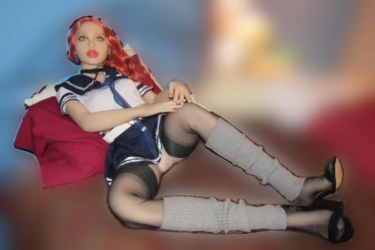 Amber put on the sailor suit. 🤩 And she's promised to wear the stockings to bed!