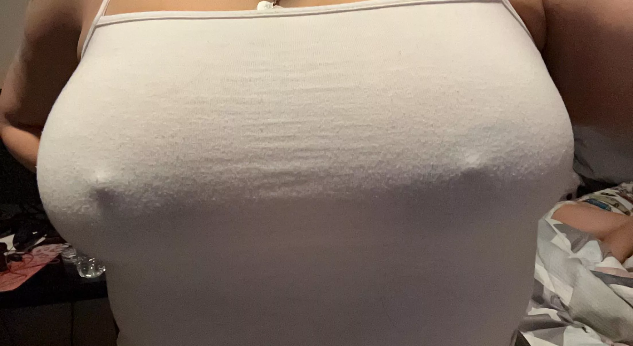 Being a good girl and staying in…no losing my bra tonight! (F40)