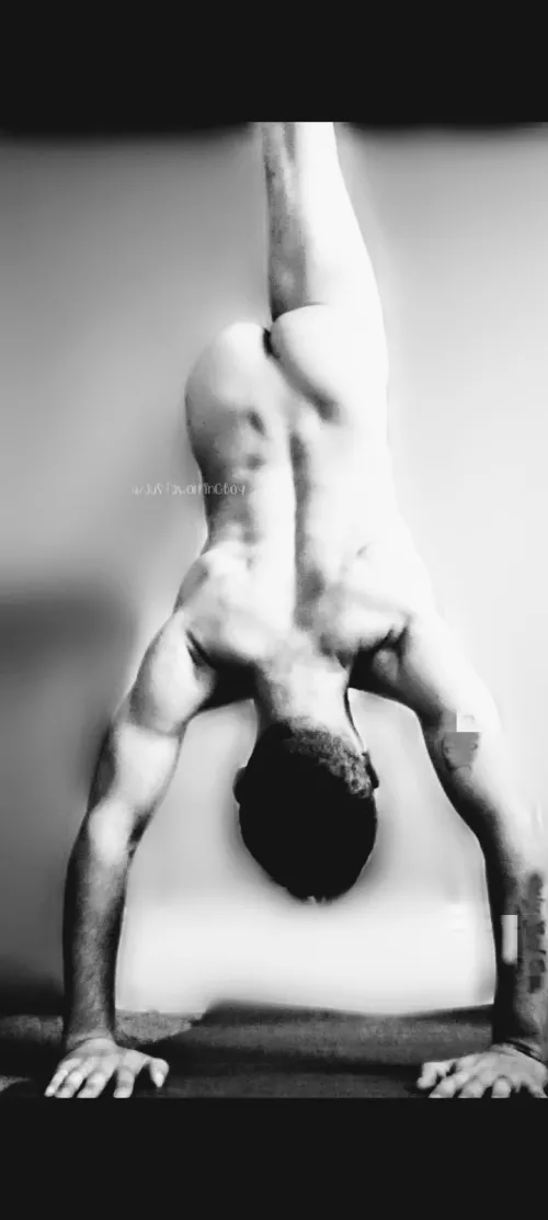 black and white yoga