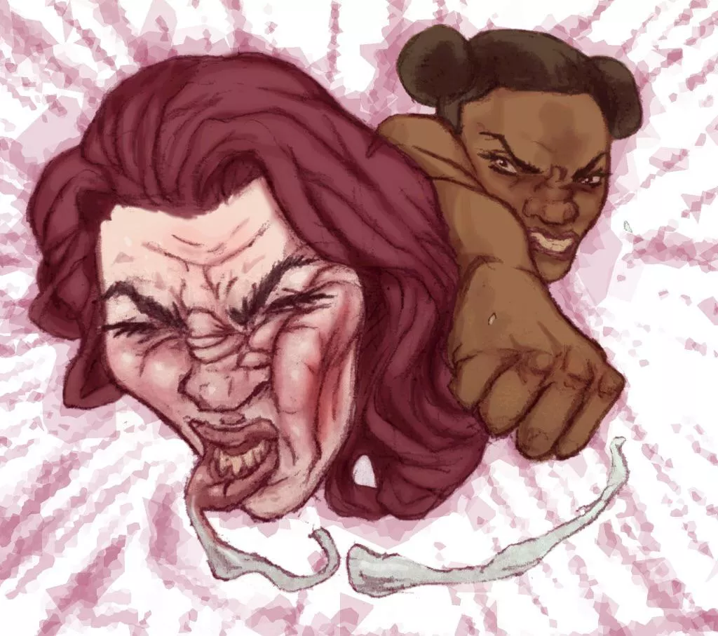 Black Widow Punch to the Face