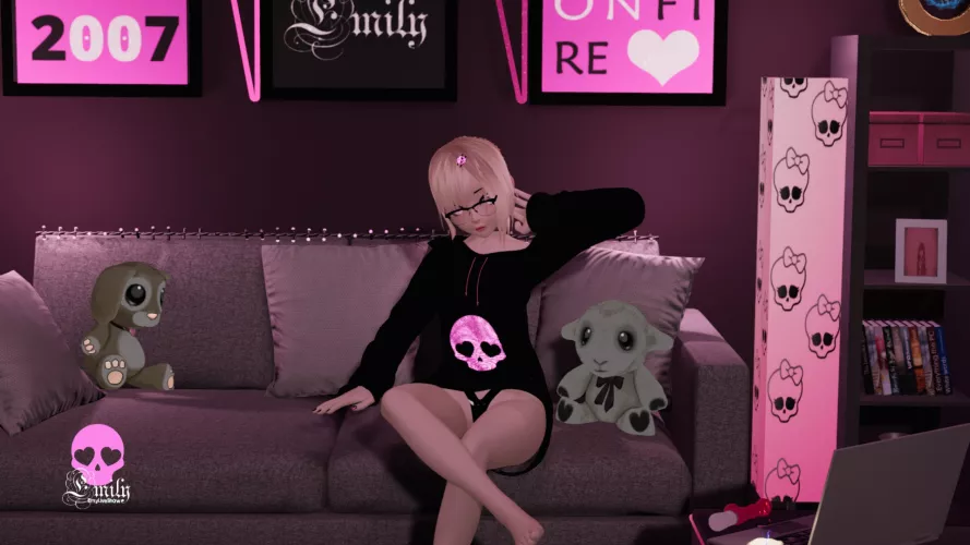 Common.. sit down, relax and lets have Netflix and chill with your naughty girl 😋 https://chaturbate.com/emyliveshow