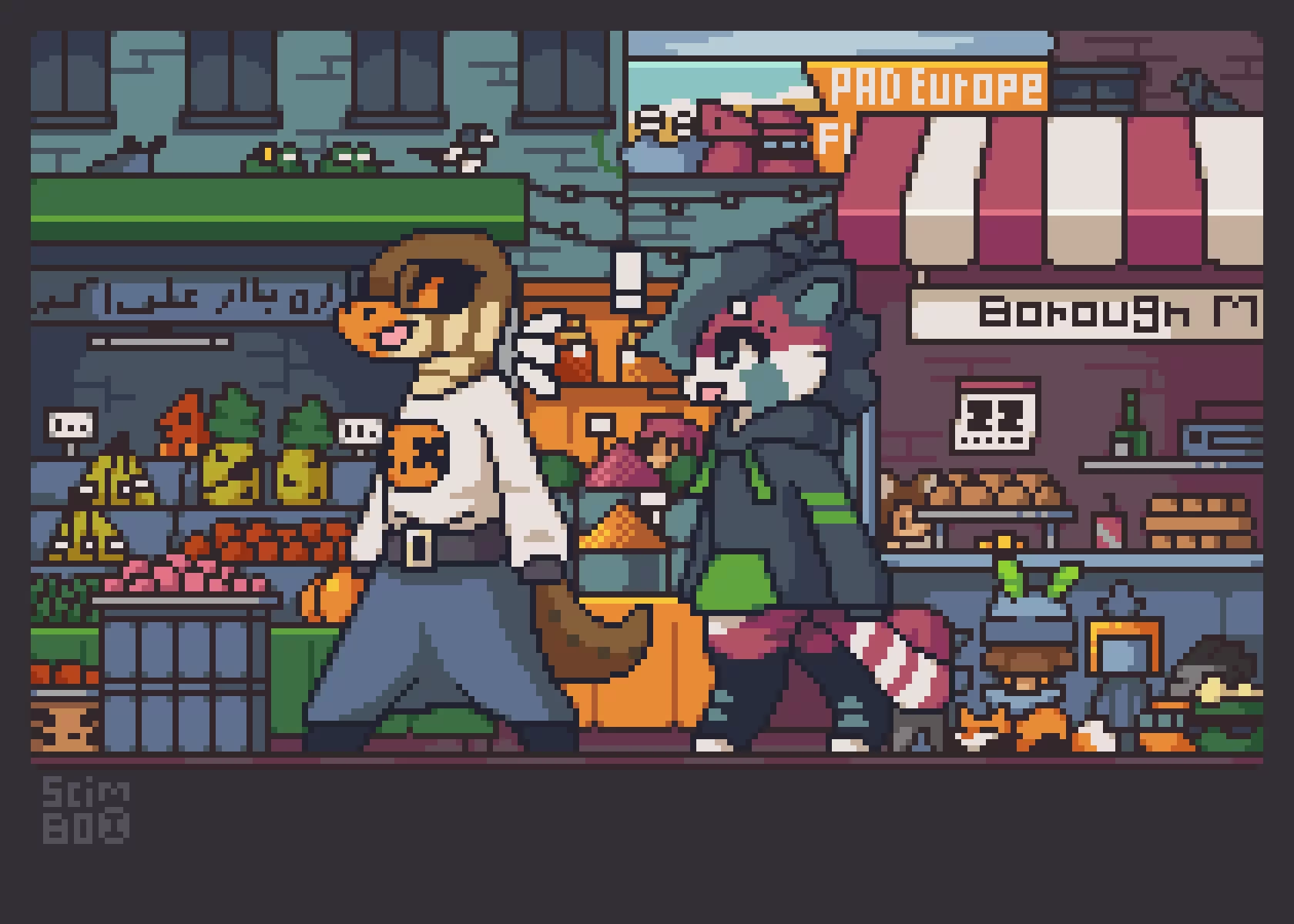 drew my friend and me (by me scimbos)