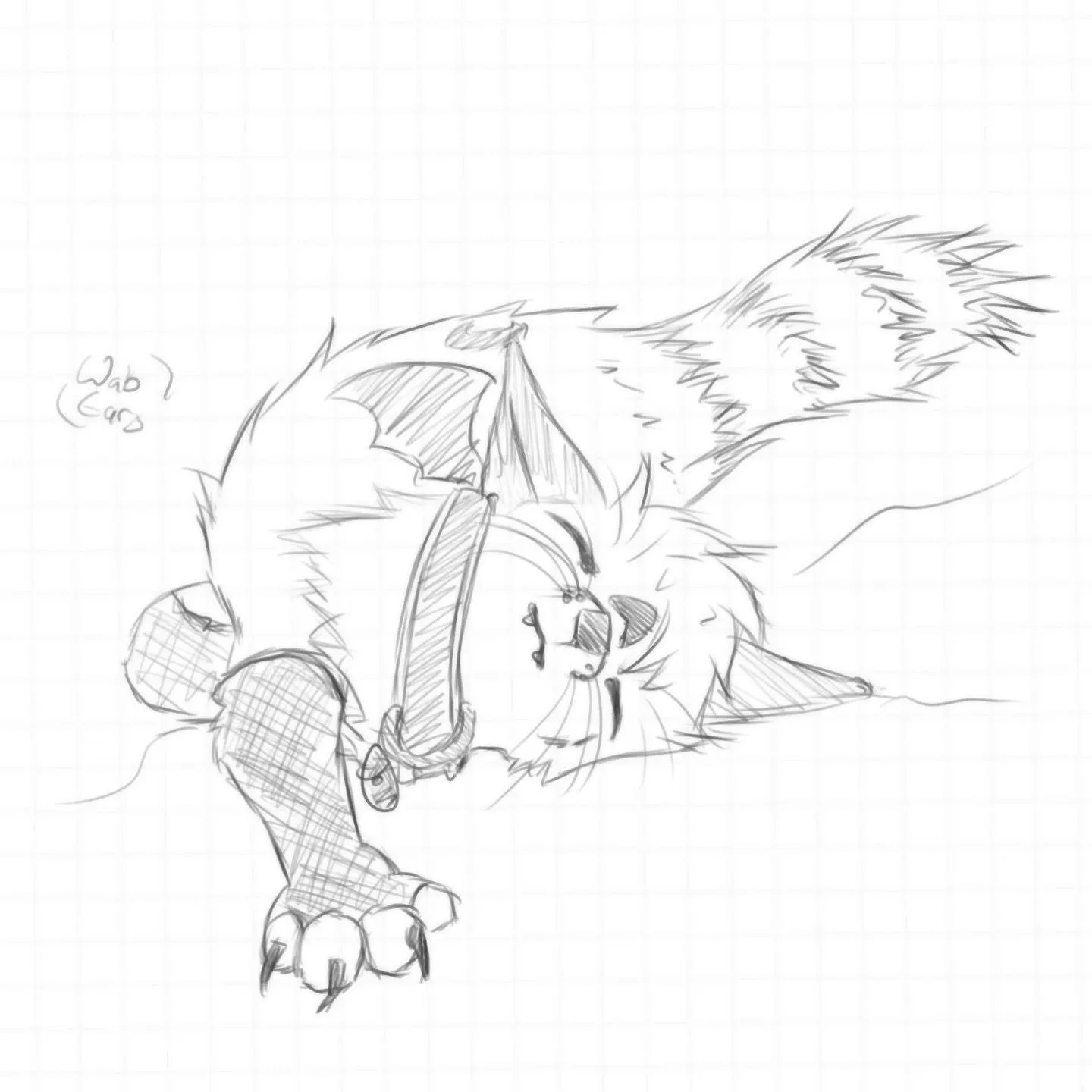 Fox bing chilling (Art by me)