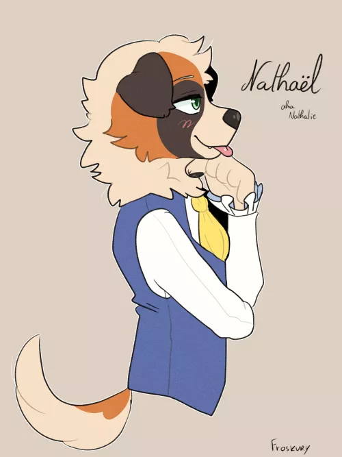 Fursona made for a friend ! He's a saint-bernard !