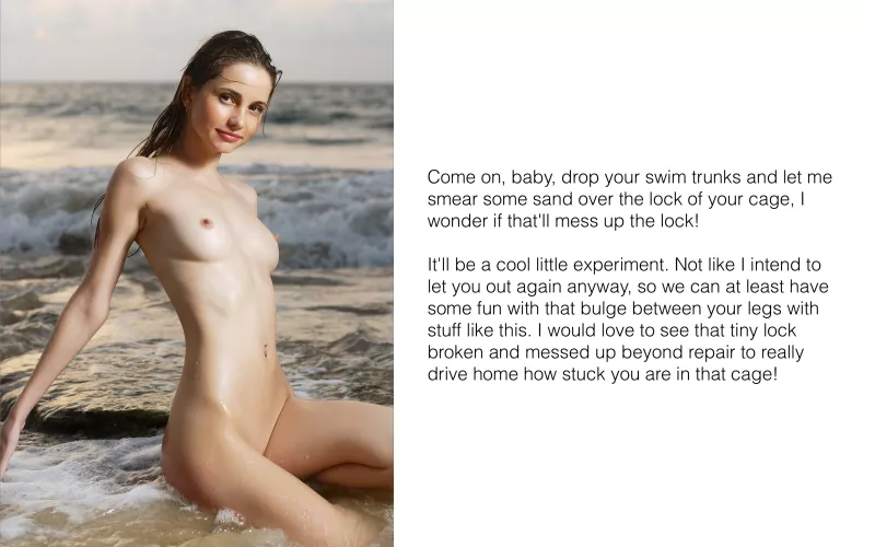 Having fun with wet sand