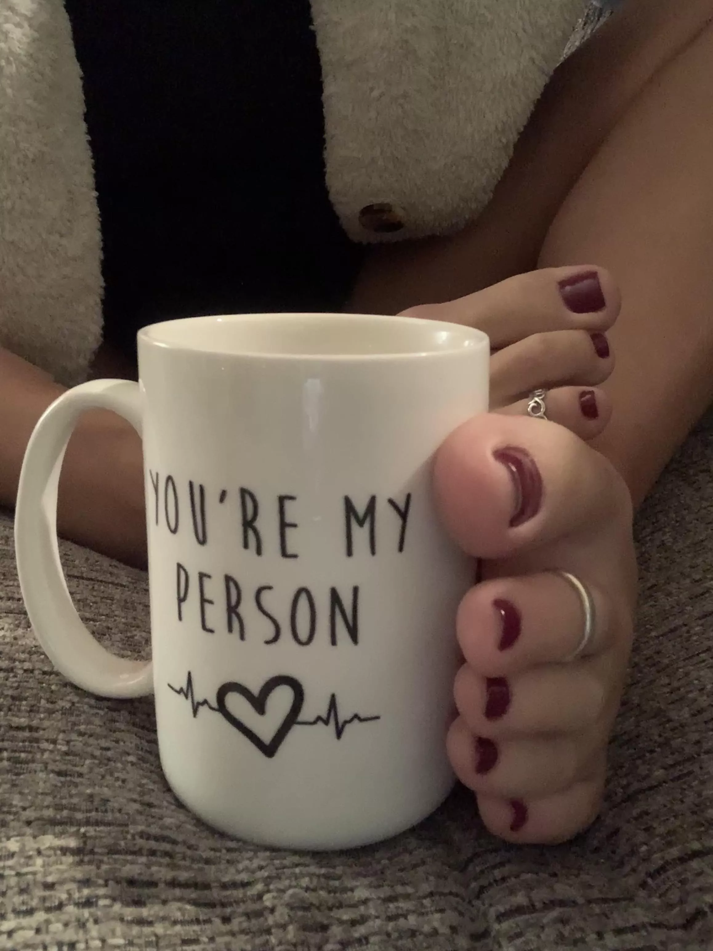 I don’t have fuzz or cereal…but I have your coffee and toez everyday…