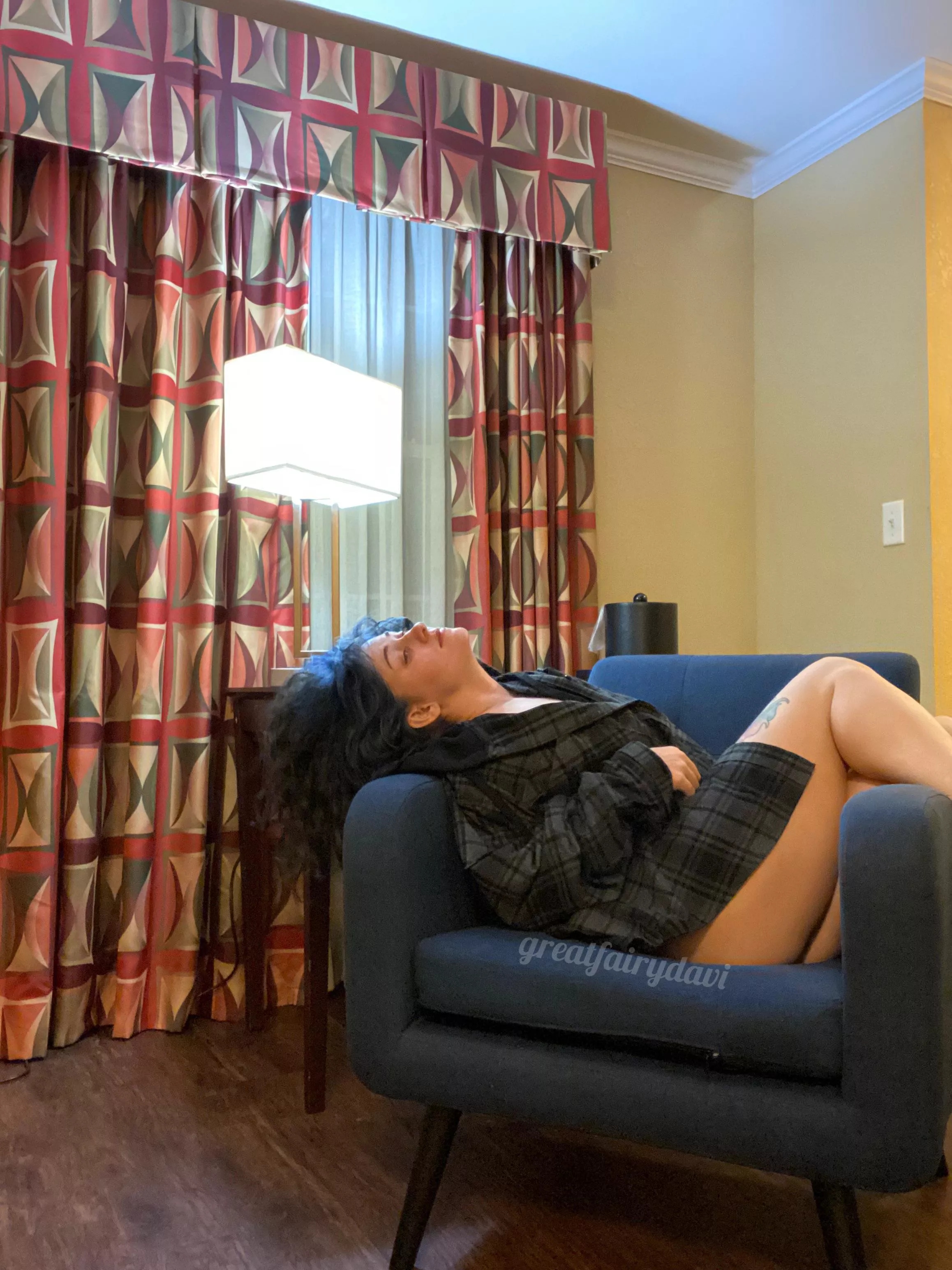 I tattoo, play the guitar and dye my hair black and blue I might be a punk oops