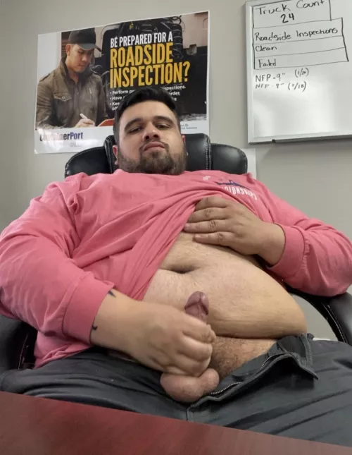 Imagine if one of my truck drivers walked in on this