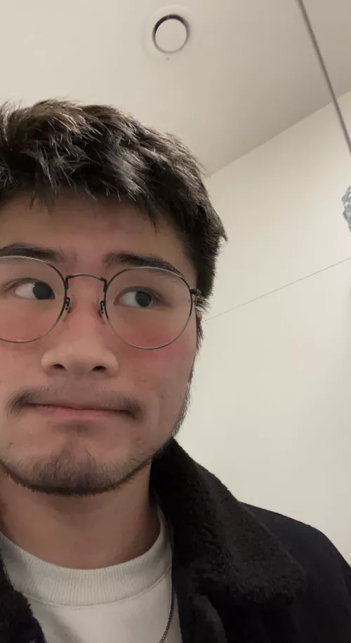 In my shitty beard phase 😔 I promise it's still a bit scruffy though