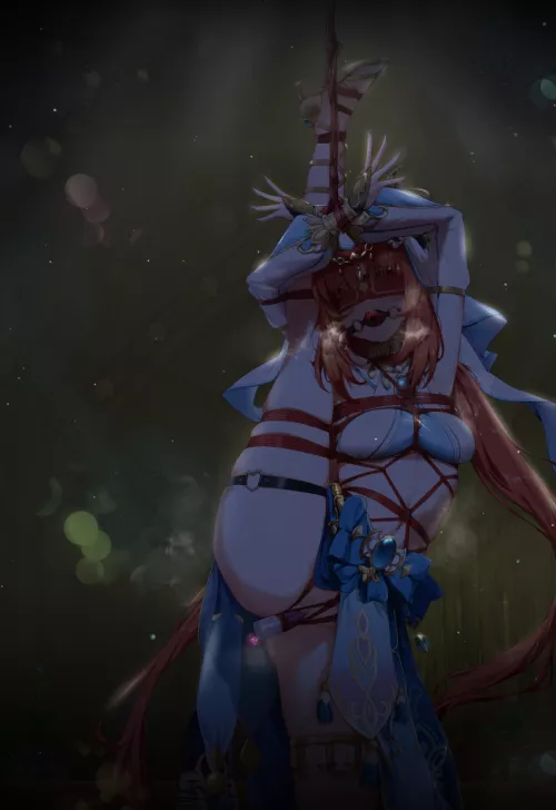 Left her in this state for the whole night