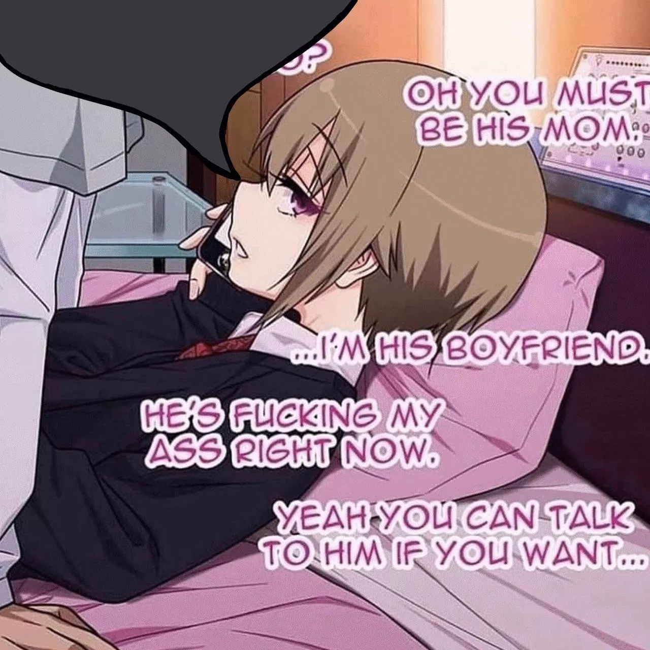 LF Color Source “Oh you must be his mom… I’m his boyfriend. He’s fucking my ass right now” meme yaoi drugs prostitution