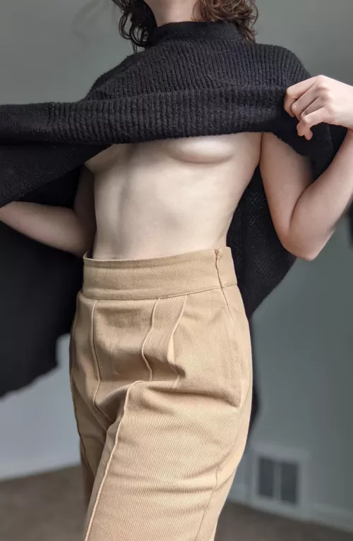 lifting up just enough