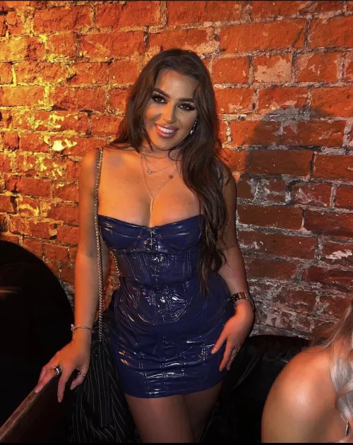 More of the tight leather dress