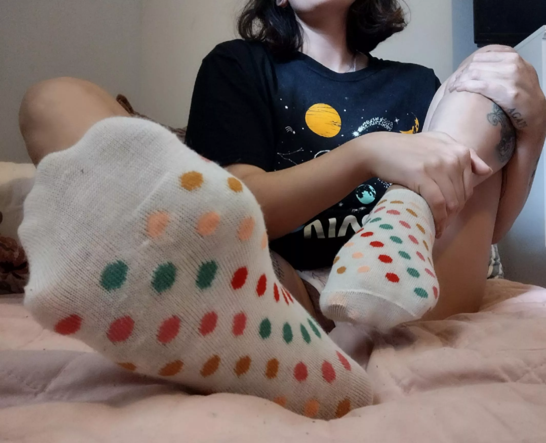My socks stay ripe for your sniffing pleasure 😘