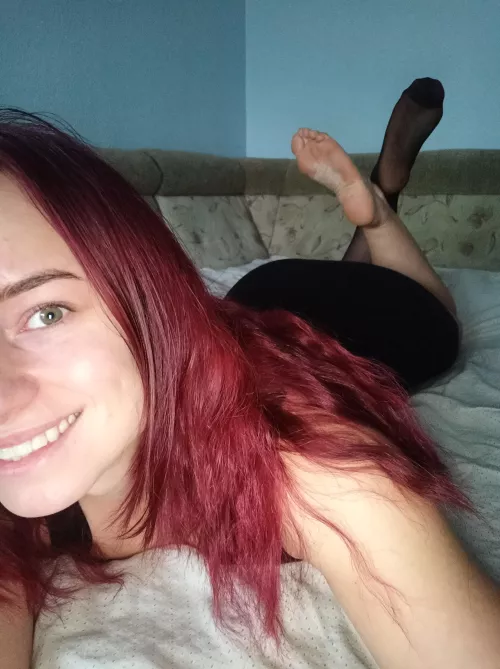 Need some feet rub to continue smiling.