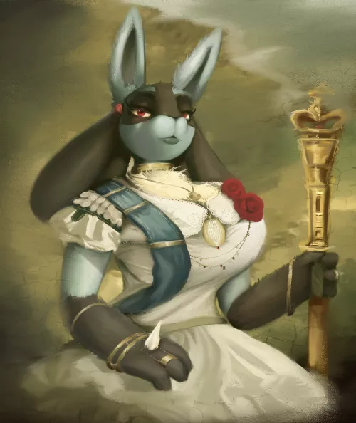 Neo-Classical lucario portrait cus I just felt like it!! (art by me)